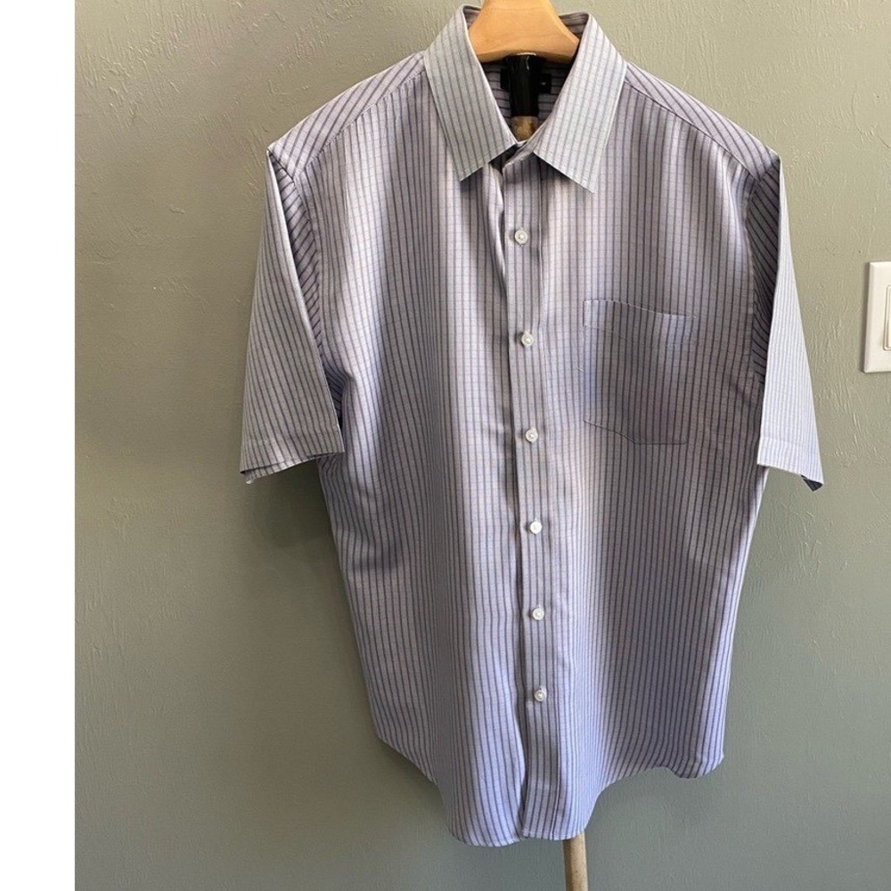 Croft & Barrow Blue Striped Button Down Shirt